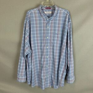 Tommy Bahama Siesta Key 3XLB Plaid Button Front Long Sleeve Shirt Big Tall Men